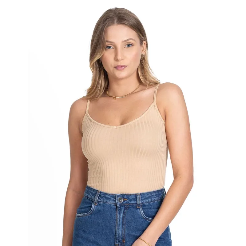 Blusa De Alça Feminina Select Marrom G