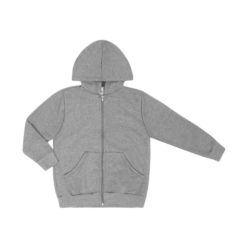 Jaqueta Infantil Moletom Com Capuz Rovitex Kids Cinza 6