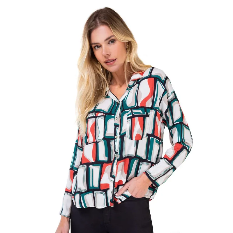Camisa Feminina com Botões Endless Verde G