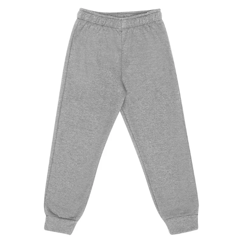 Calça Infantil Moletom Básica Rovitex Kids Cinza 2