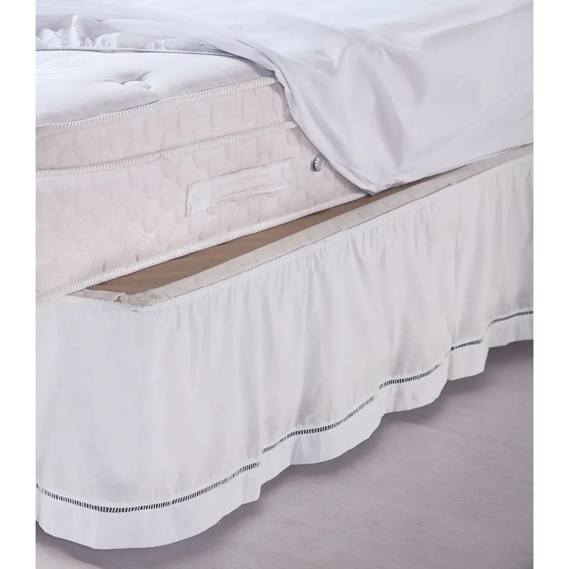 Saia Para Cama Box Queen Ponto Palito La Dotta Branco Un