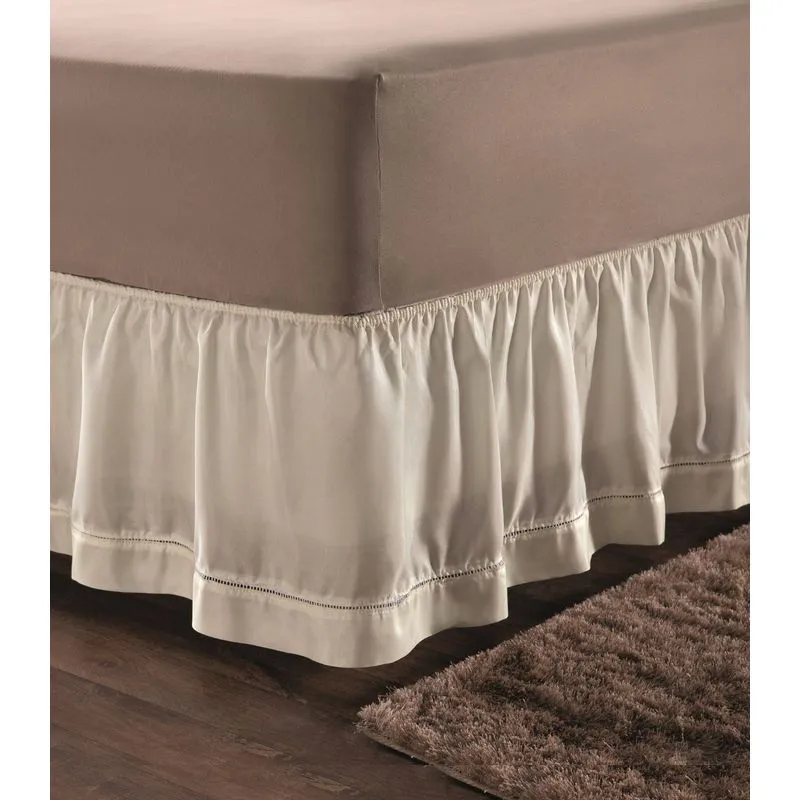Saia Para Cama Box Queen Ponto Palito La Dotta Bege Un