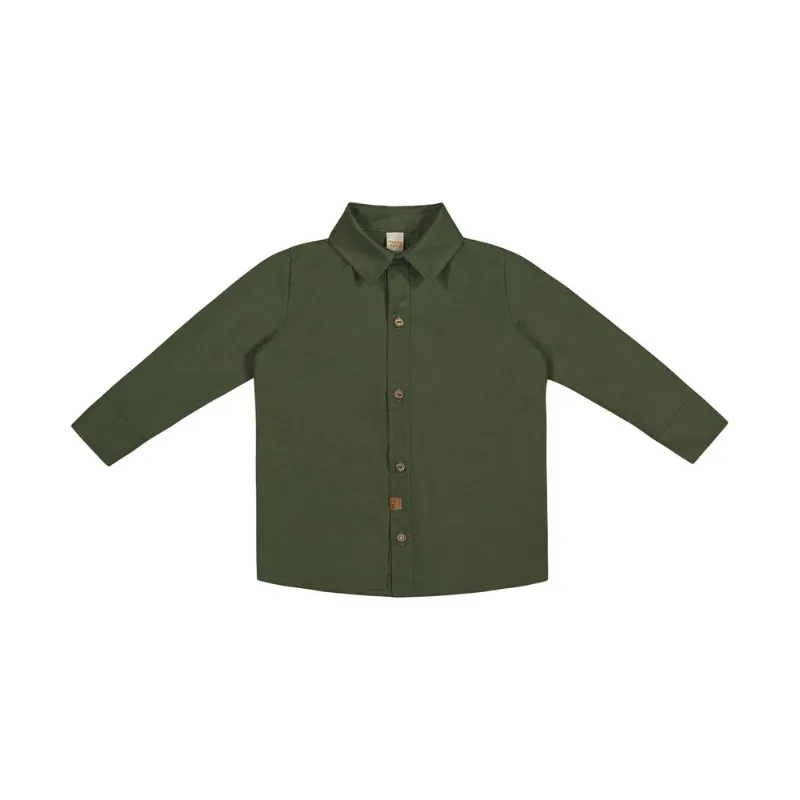Camisa Infantil Manga Longa Trick Nick Verde 3