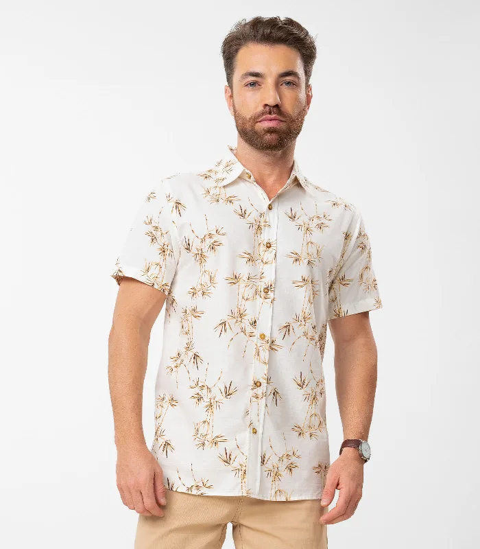 Camisa Masculina Em Tricoline Diametro Marrom G