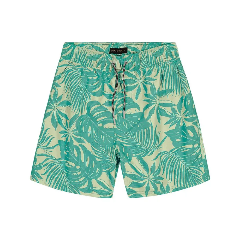 Bermuda Masculina Folhagem Tactel Diametro Verde 40