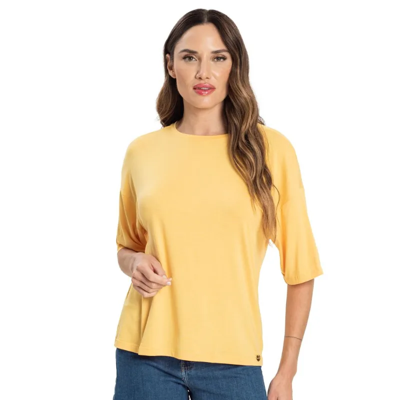 Blusa Feminina Viscotorcion Endless Amarelo M