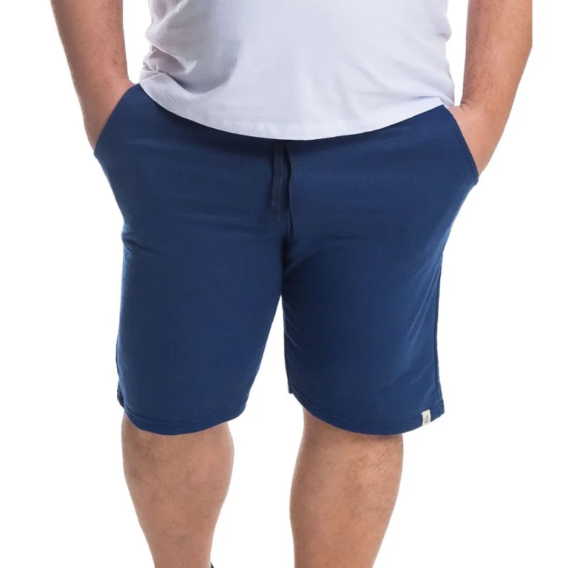 Bermuda Masculina Moletom Plus Size Select Azul Plus G2