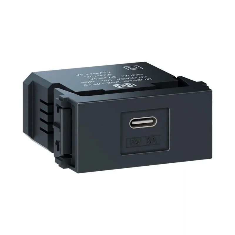 Módulo Carregador USB-C 16567786 Preto Grafite Esatta Weg