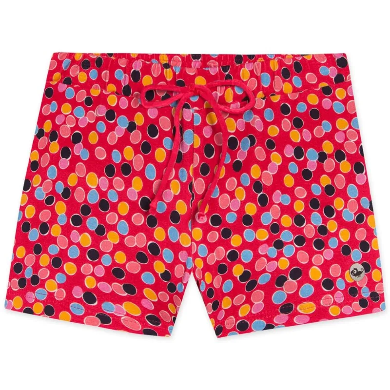 Short Antiviral Malha Menina Marisol Vermelho 16