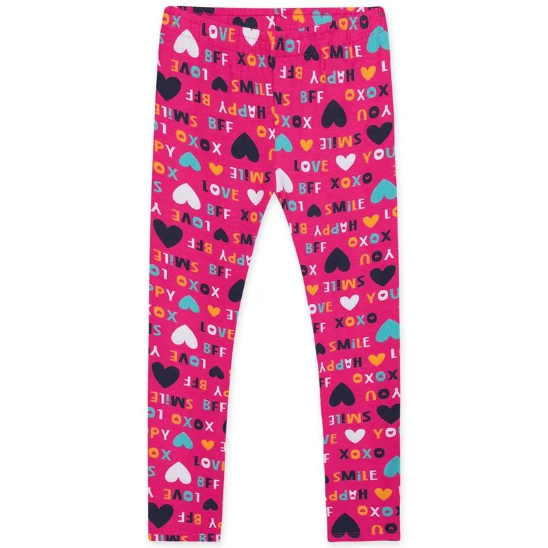 Calça Legging Infantil Menina - Rosa 16