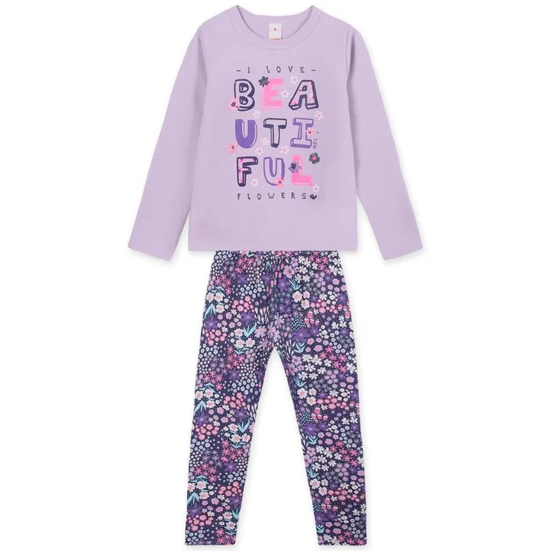 Conjunto Moletom Longo Menina Marisol Play Lilás 14