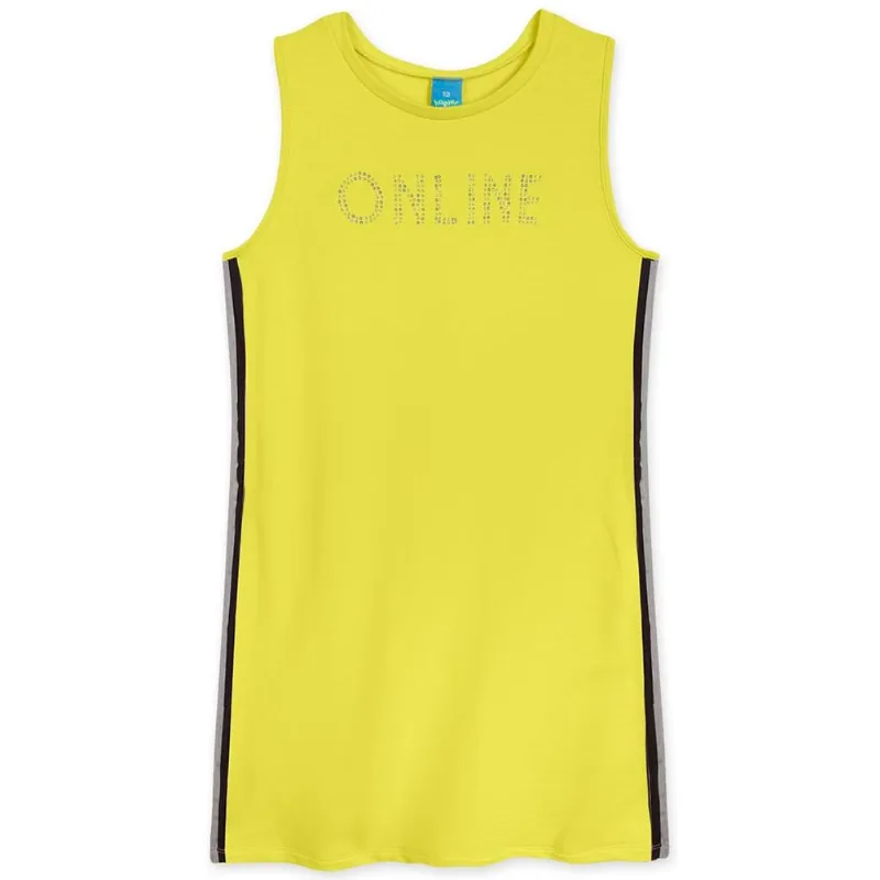 Vestido Regata Moletom Juvenil Hapier Amarelo 10