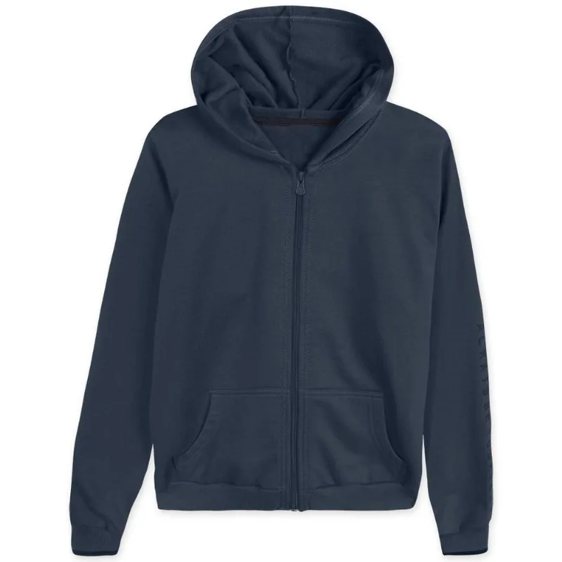Jaqueta Moletom Com Capuz Menino Hapier Azul 12
