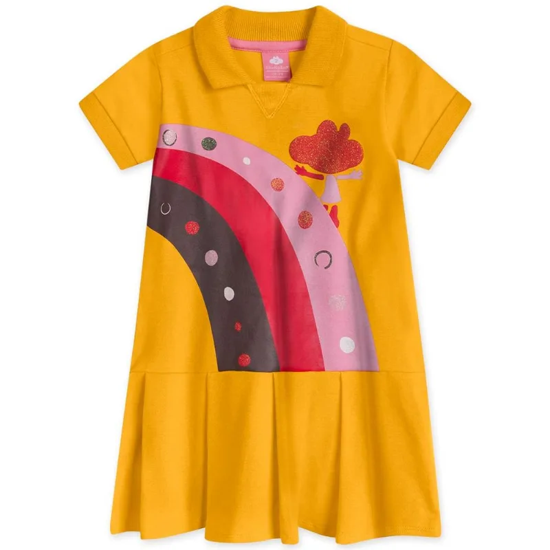 Vestido Bebê Menina - Amarelo 2