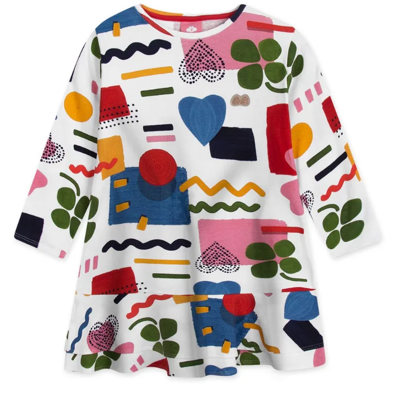 Vestido Manga Longa Malha Infantil Lilica Branco 3