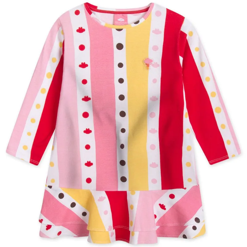 Vestido Manga Longa Malha Infantil Lilica Rosa 1