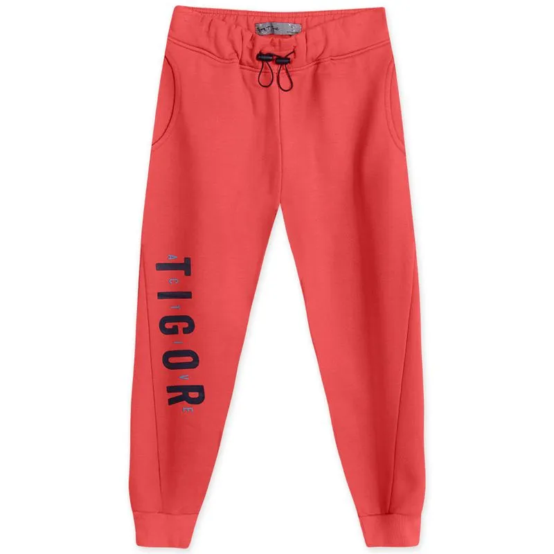 Calça Moletom Infantil Tigor Preto 8