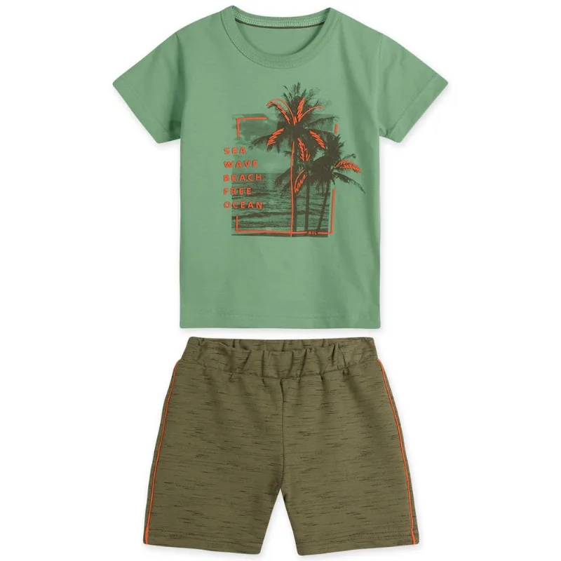 Conjunto Curto Moletom Menino Marisol Verde MB