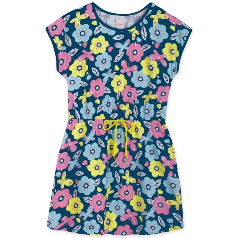 Vestido Infantil Menina - Azul 8