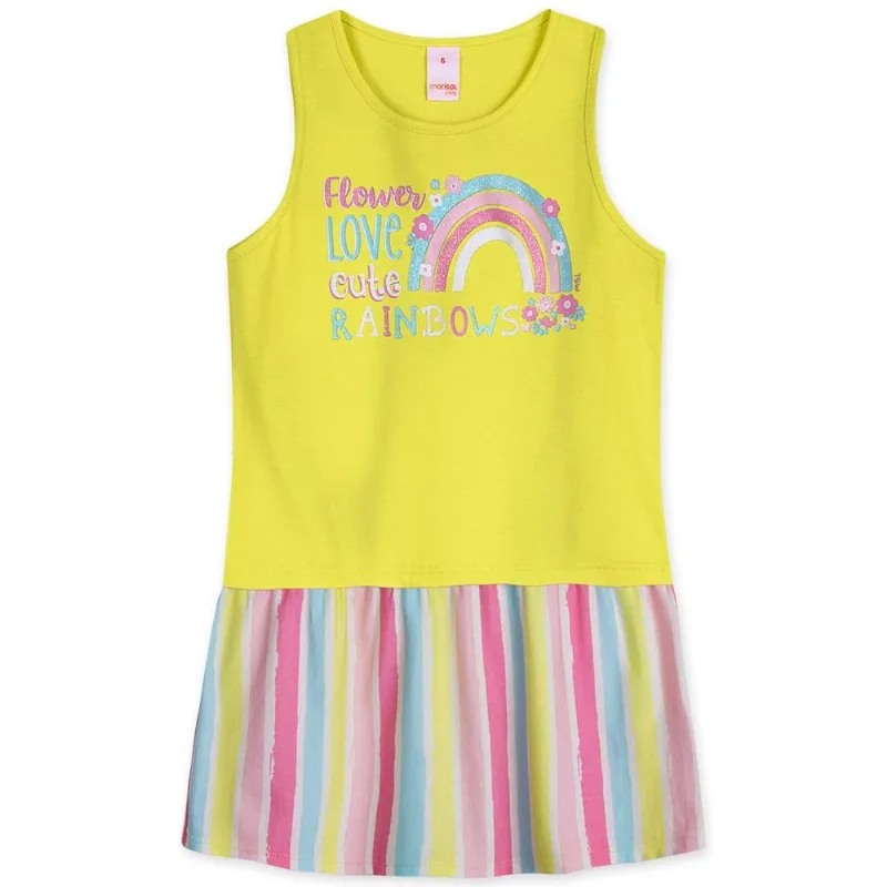 Vestido Infantil Menina - Amarelo 8
