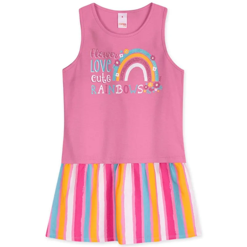 Vestido Infantil Menina - Rosa 2P
