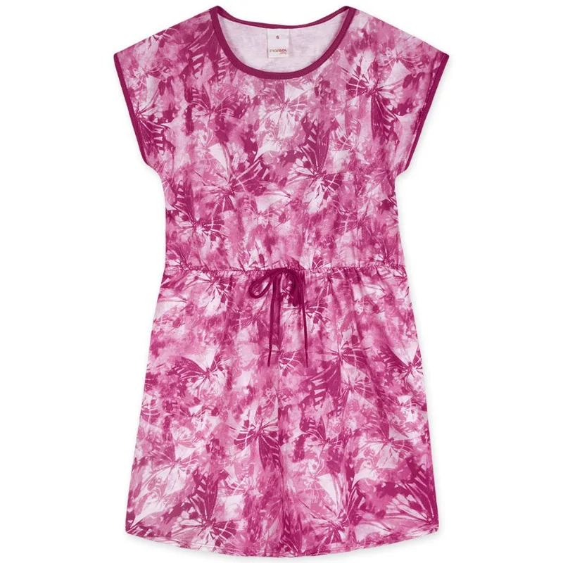 Vestido Manga Curta Malha Infantil Marisol Play Rosa 8