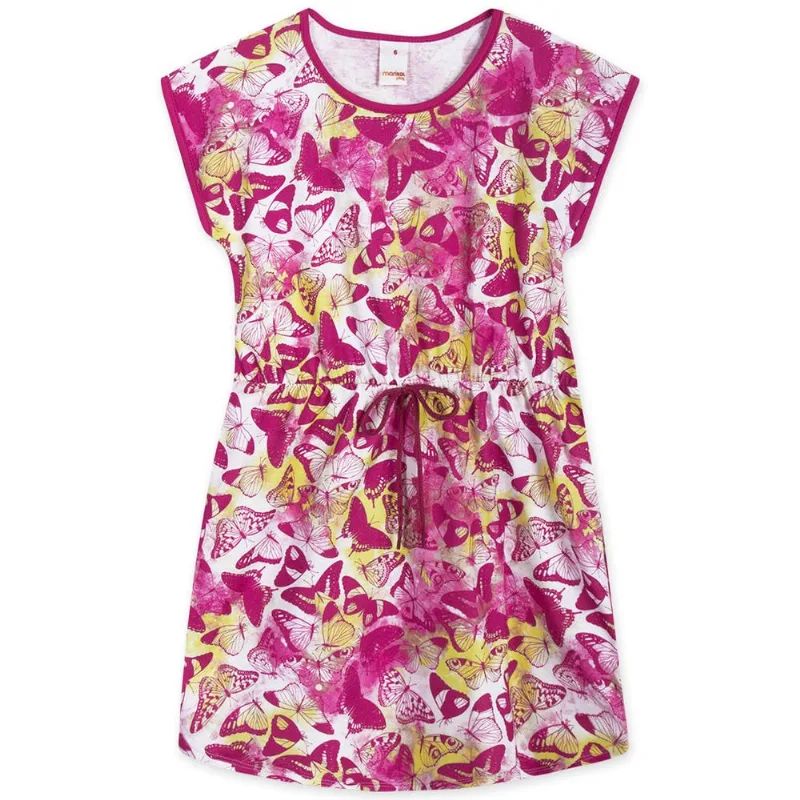 Vestido Manga Curta Malha Infantil Marisol Play Rosa 4