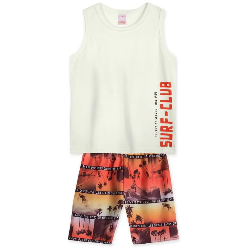 Conjunto Infantil Menino - Bege 2P