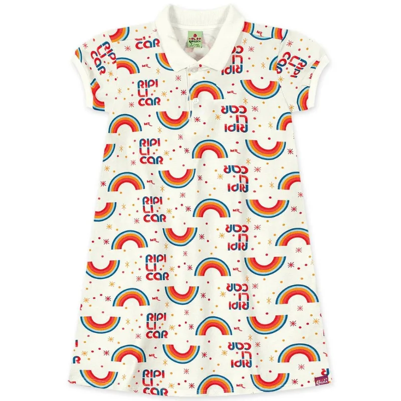 Vestido Polo Infantil Menina - Bege 2