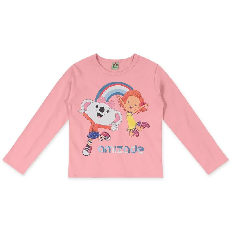 Blusa Infantil Menina - Rosa 1