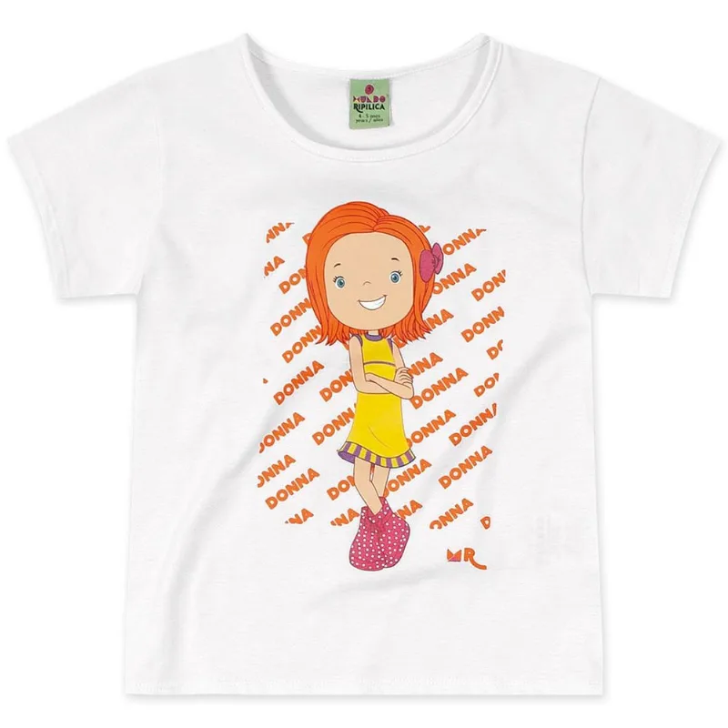 Blusa Infantil Menina - Branco 4
