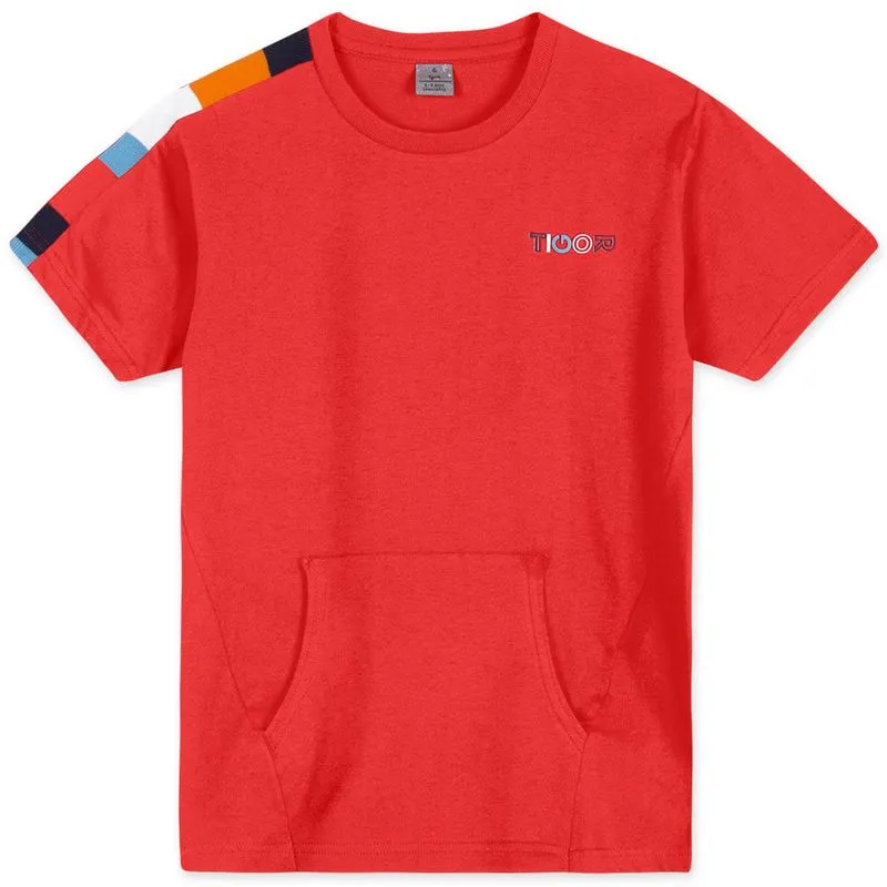 Camiseta Manga Curta Infantil Masculina Tigor Vermelho 4