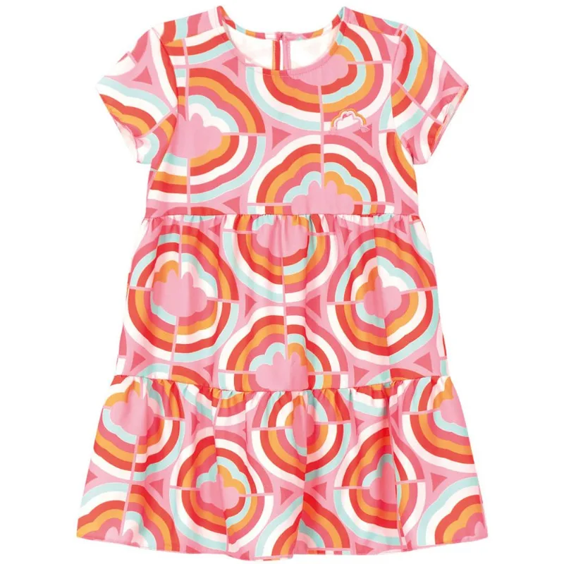 Vestido Manga Curta Infantil Lilica Rosa 6