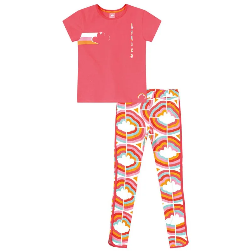 Conjunto Curto Malha Menina Lilica Rosa 5