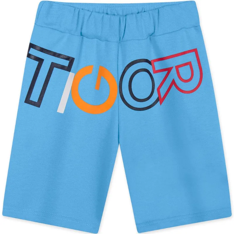 Bermuda Moletom Infantil Masculina Tigor Azul 6