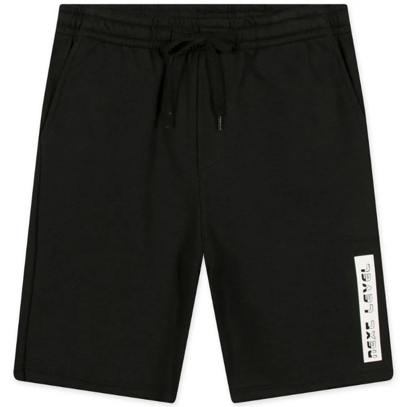 Bermuda Moletom Juvenil Masculina Hapier Preto 10