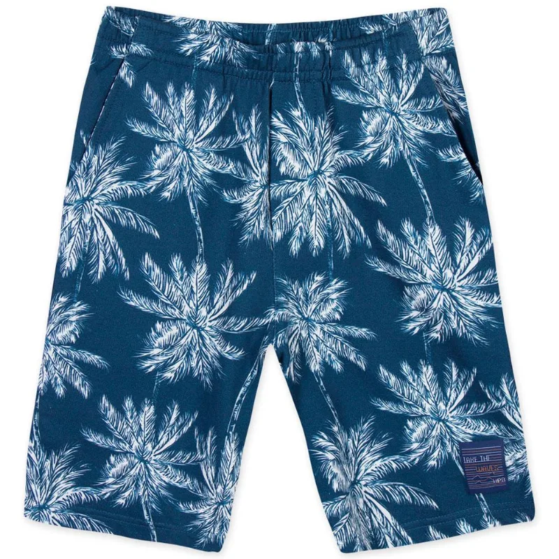 Bermuda Moletom Juvenil Masculina Hapier Azul 10