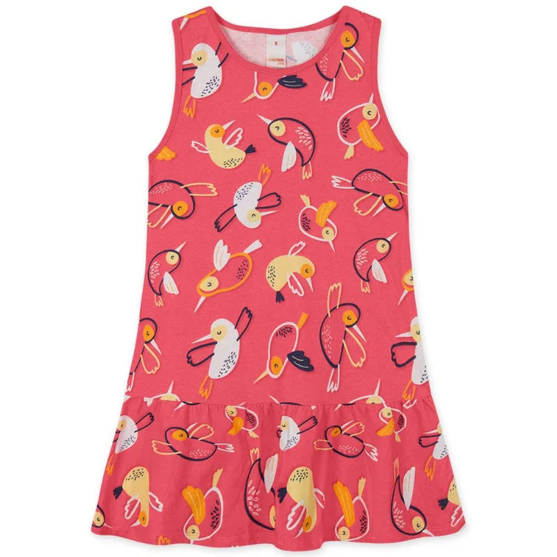 Vestido Regata Infantil Feminino Marisol Play Rosa 3P