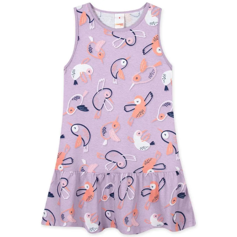 Vestido Regata Infantil Feminino Marisol Play LIlás 4