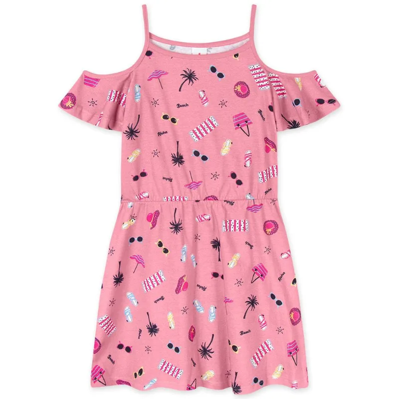 Vestido Manga Curta Infantil Feminino Marisol Play Rosa 10