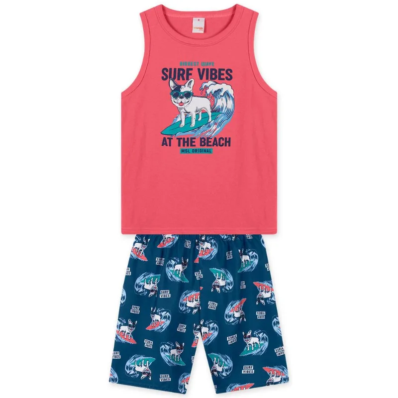 Conjunto Curto Infantil Masculino Marisol Play Rosa 8