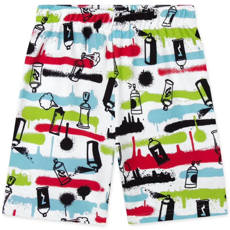 Bermuda Moletom Infantil Masculina Marisol Play Branco 3P