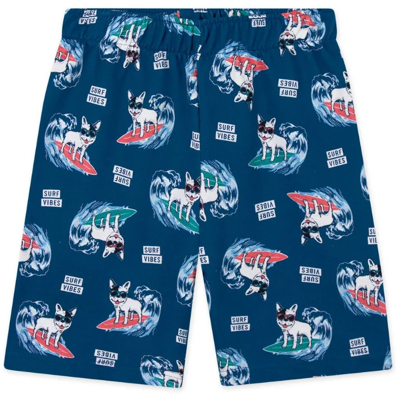 Bermuda Moletom Infantil Masculina Marisol Play Azul 1P