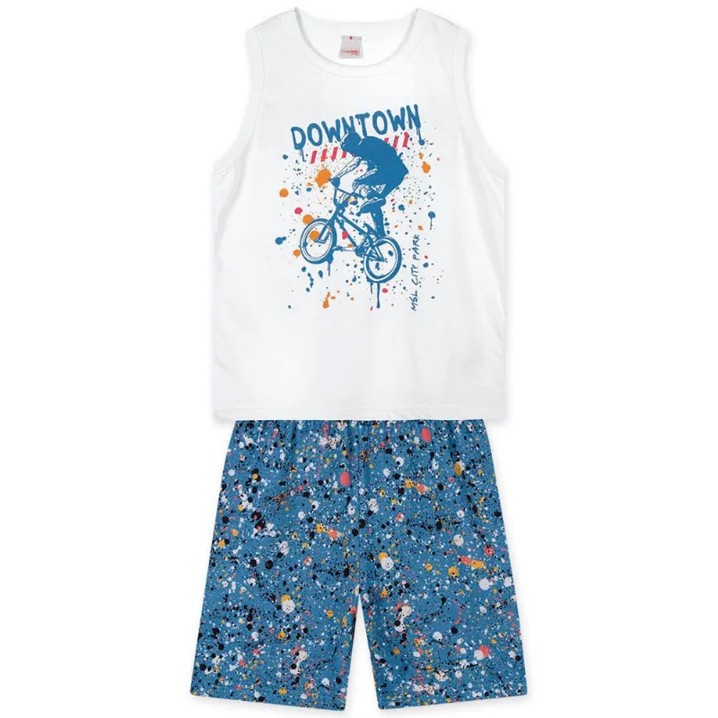 Conjunto Curto Infantil Masculino Marisol Play Branco 12