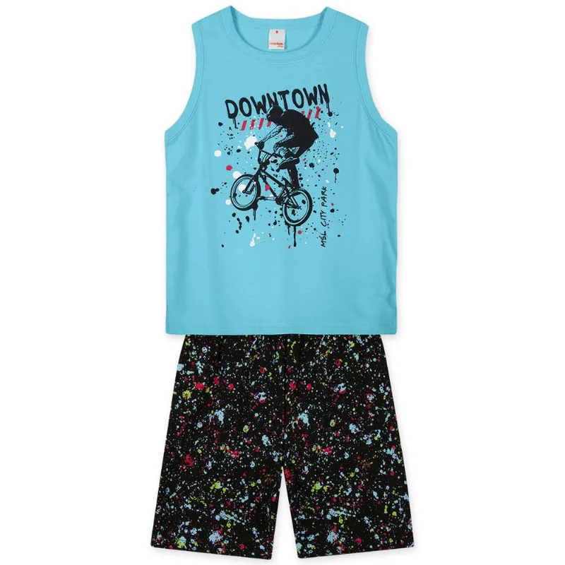 Conjunto Curto Infantil Masculino Marisol Play Azul 12