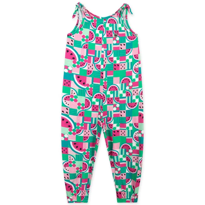 Macacão Curto Infantil Feminino Marisol Verde 1P