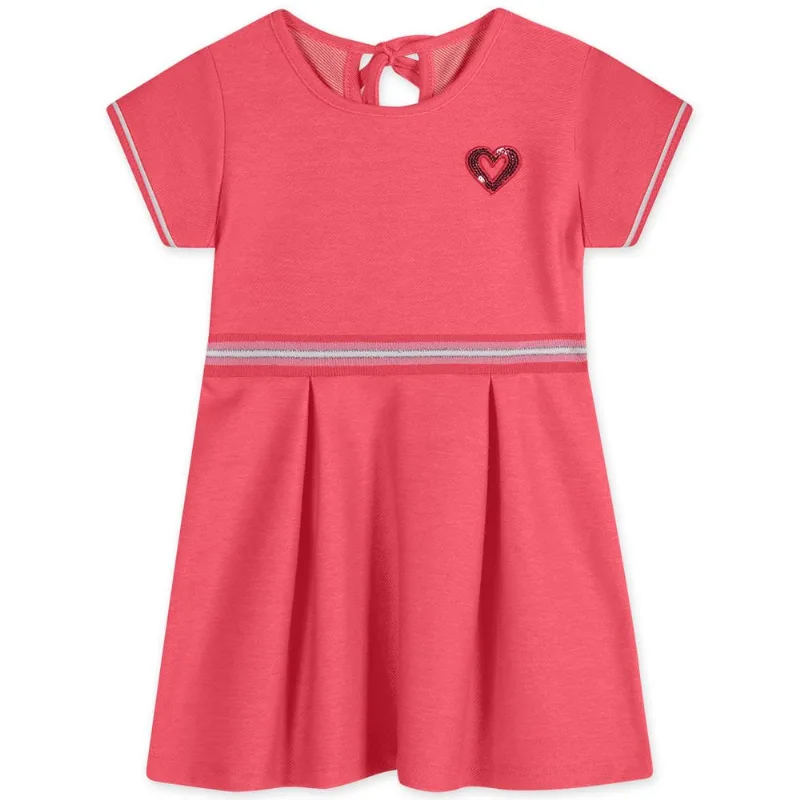 Vestido Manga Curta Infantil Feminino Marisol Rosa 4