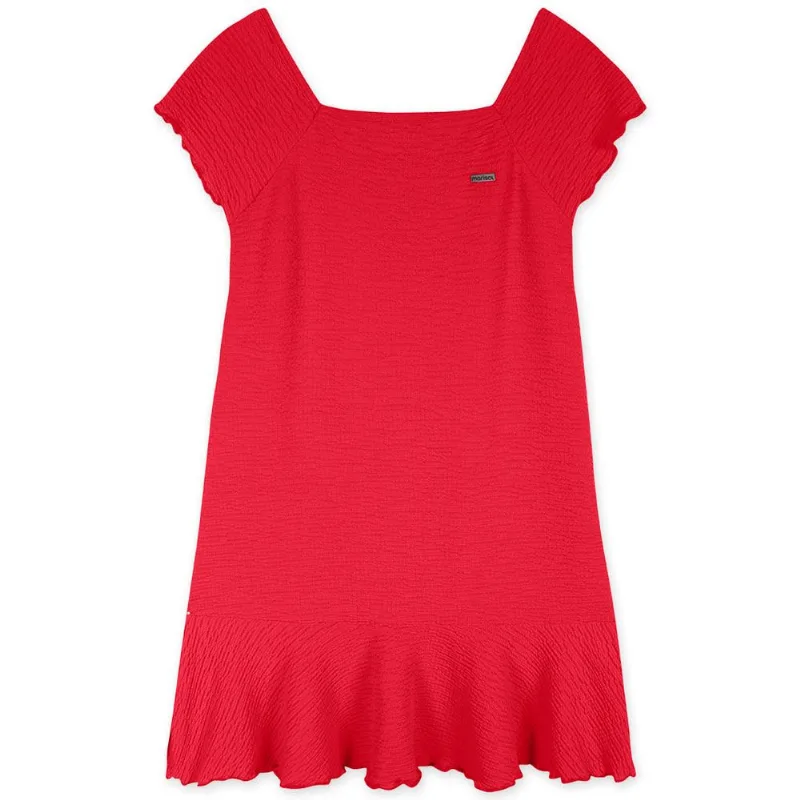 Vestido Manga Curta Infantil Feminino Marisol Vermelho 14