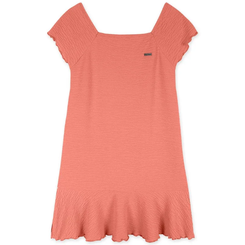 Vestido Manga Curta Infantil Feminino Marisol Laranja 16