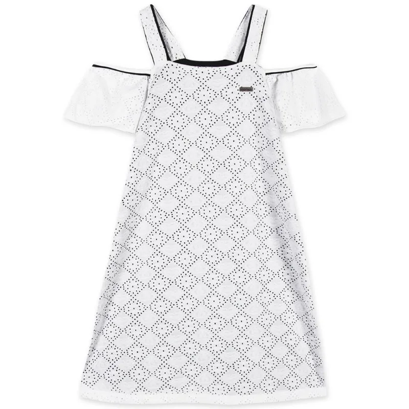 Vestido Ciganinha Curto Infantil Feminino Marisol Branco 14